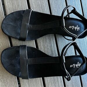 Style & Co. Black Strappy Heels